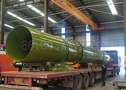 delivery and loading of fertilizer cooling machine