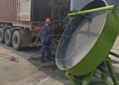 disk granulator delivery