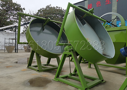 Small Size Pan Organic Fertilizer Granulating Machine